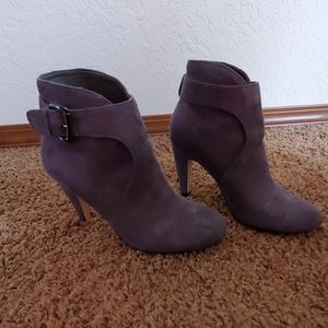 Gray Suade Booties